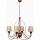 Klassikaline ripplamp 4xE14/40W/230V pronks/beez
