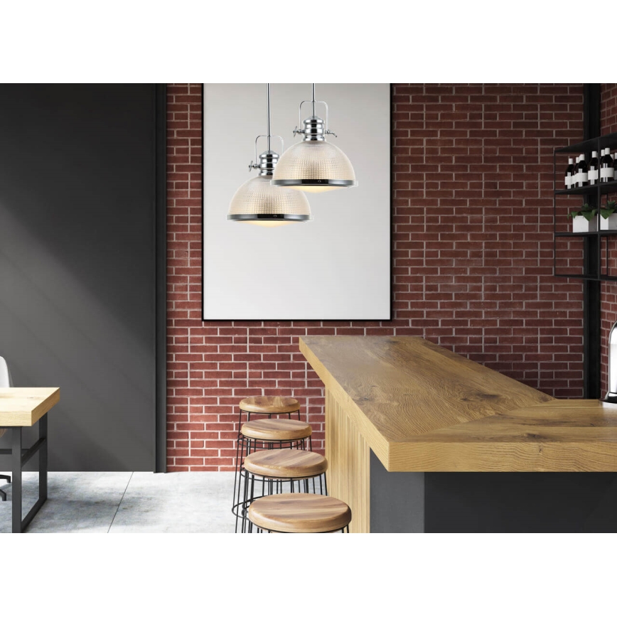 Lühter THOR 1xE27/11W/230V läikiv kroom