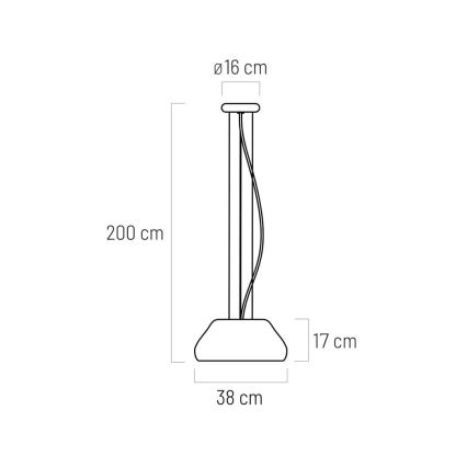 LED Lühter PADDY LED/24W/230V valge