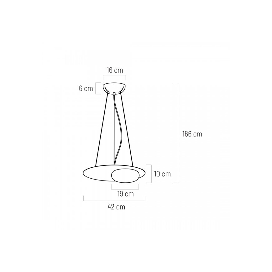 LED Lühter PETIT LED/12W/230V must