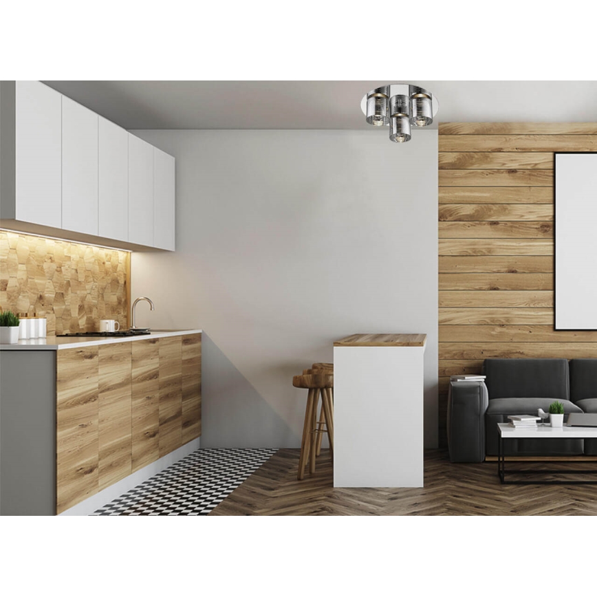 LED Laevalgusti EVOLUTION 3xLED/5W/230V läikiv kroom