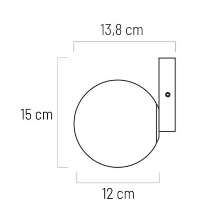 LED Seinavalgusti vannituppa ARIA 1xG9/5W/230V IP44 kuldne