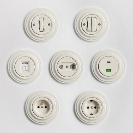 Kliklap - beež retronupp raamiga