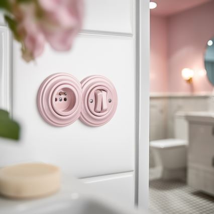 Kliklap - Retro ääreraam vanaroosa