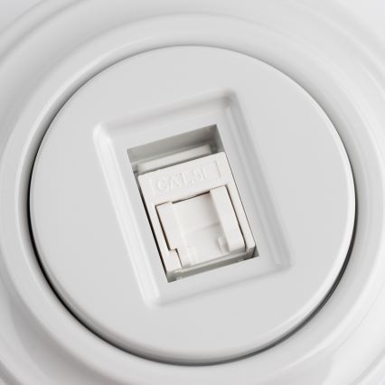 Kliklap - Retro andmepesa raamiga, lumivalge