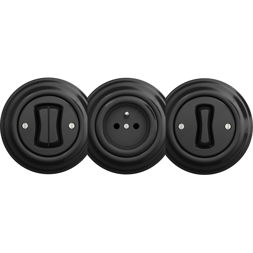 Kliklap - Retro keskmine must raam