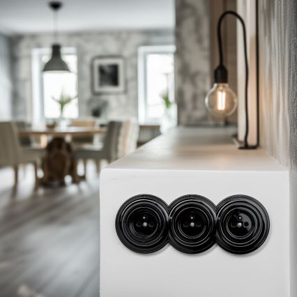 Kliklap - Retro keskmine must raam