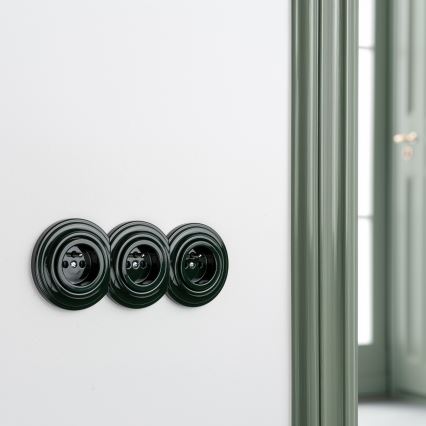 Kliklap - Retro keskmine raam roheline