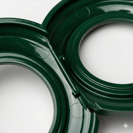 Kliklap - Retro keskmine raam roheline