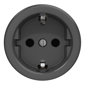 Kliklap - Retro kodune raamita SCHUKO pistikupesa 230V/16A antratsiit