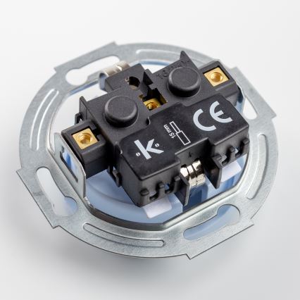 Kliklap - Retro kodune SCHUKO pistikupesa raamiga 230V/16A sinine