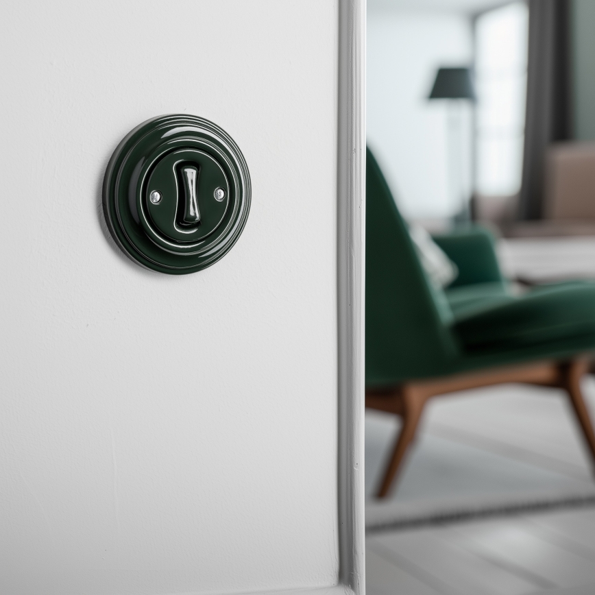 Kliklap - Retro ristiklüliti raamiga nr 7 roheline