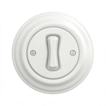 Kliklap - retro ristlüliti raamiga nr 7, lumivalge