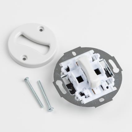 Kliklap - retro ristlüliti raamiga nr 7, lumivalge