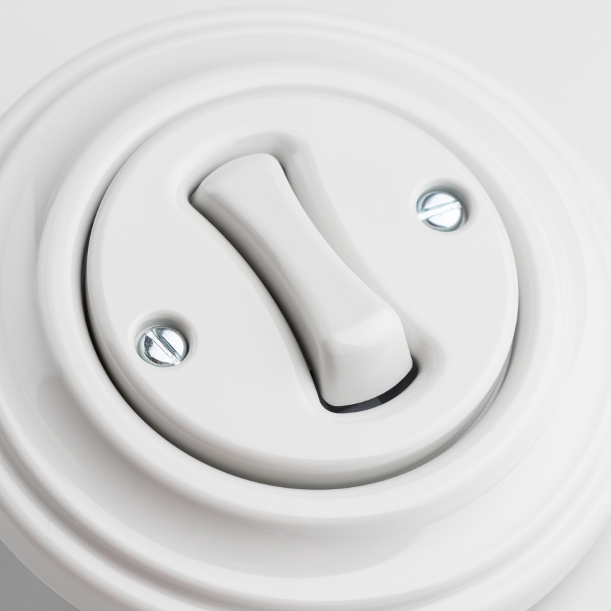 Kliklap - retro ristlüliti raamiga nr 7, lumivalge