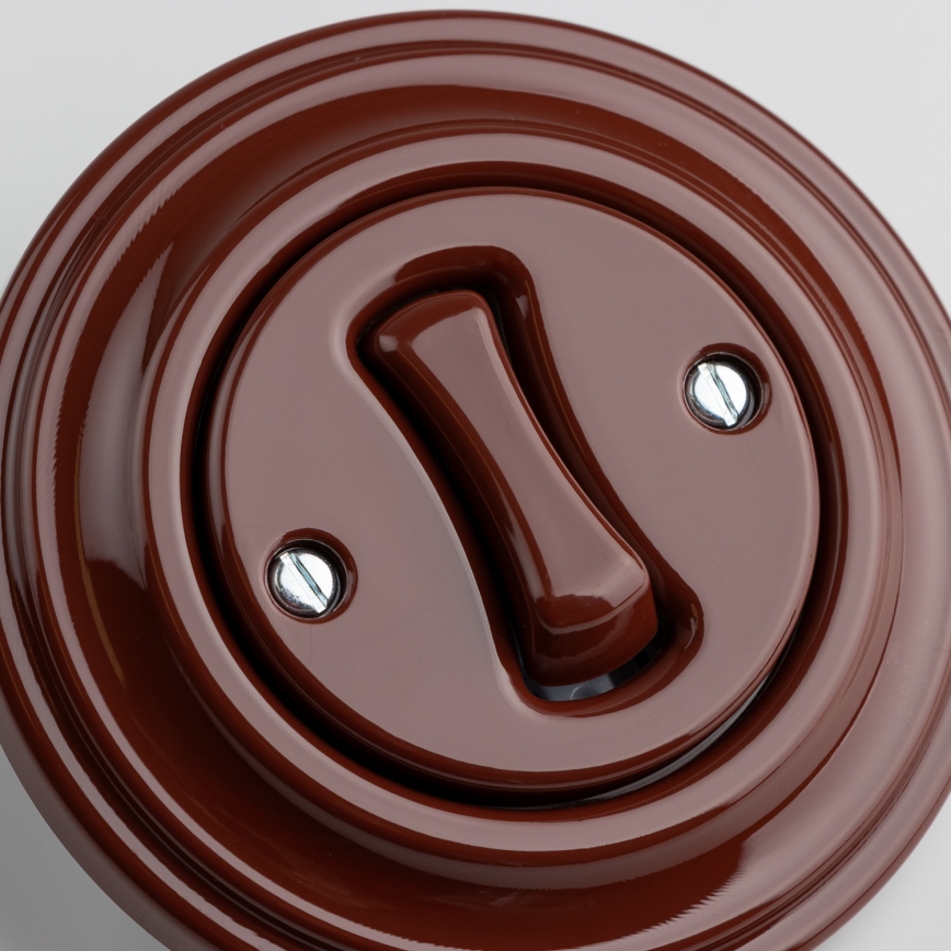 Kliklap - retro ristlüliti raamiga nr 7, pruun