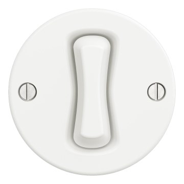 Kliklap - Retro ristlüliti raamita nr 7, lumivalge