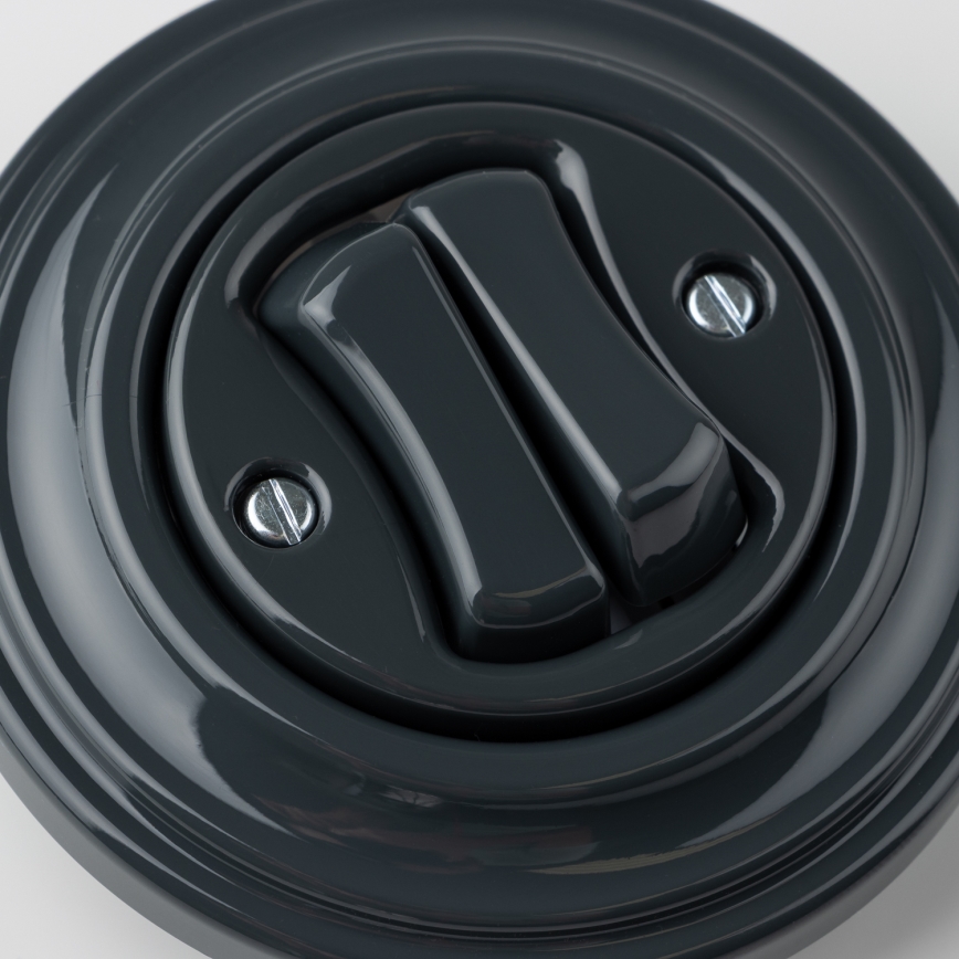 Kliklap - Retro-seeria lüliti raamiga nr 5 antratsiit