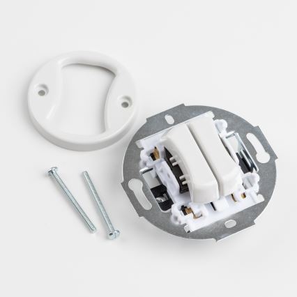 Kliklap - Retro-seeria lüliti raamiga nr 5, lumivalge