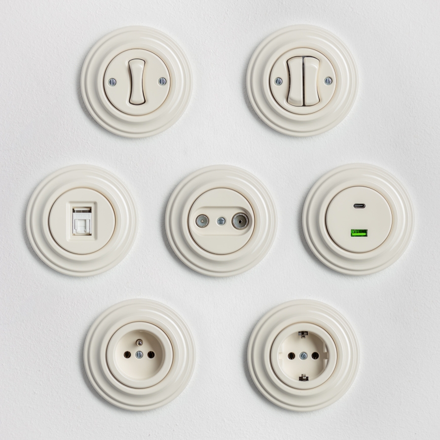 Kliklap - retro seerialüliti raamiga nr. 5, beež