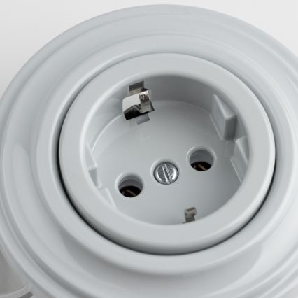 Kliklap - Retro seinapistikupesa raamiga SCHUKO 230V/16A hall