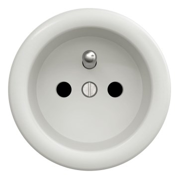 Kliklap - retro stiilis kodune raamita seinapistik 230V, valge