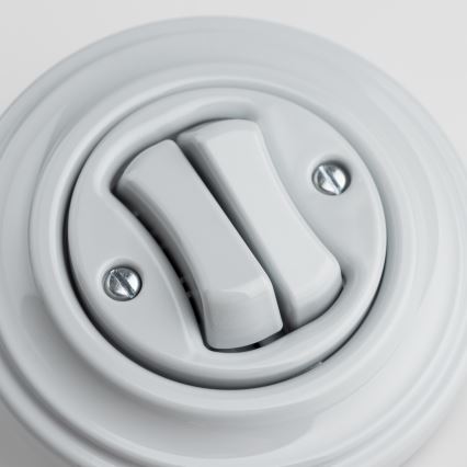 Kliklap - Retro topelt trepi lüliti raamiga nr. 6+6 hall