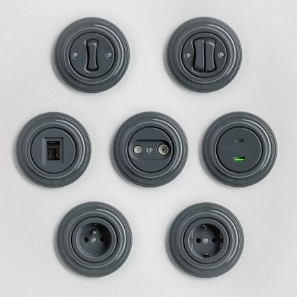 Kliklap - retro topeltlüliti raamiga antratsiit