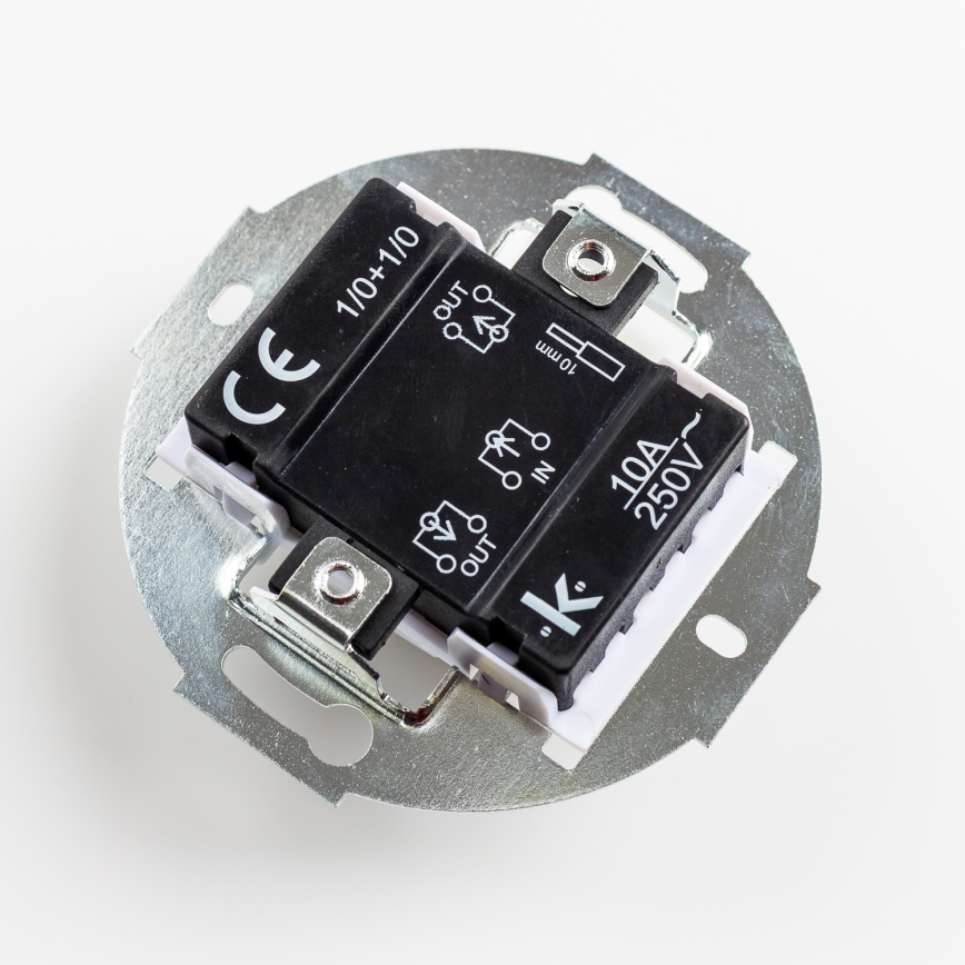 Kliklap - Retro topeltlüliti raamiga, keraamiline valge