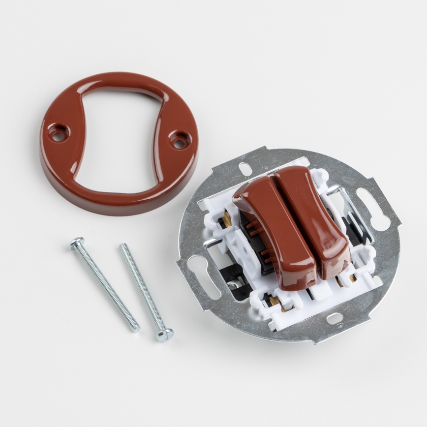 Kliklap - Retro topeltlüliti raamiga nr. 5 pruun