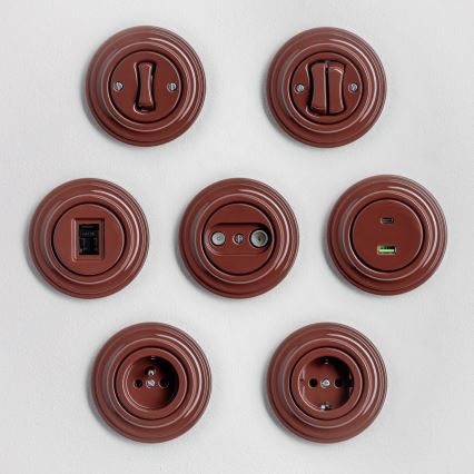 Kliklap - Retro topeltlüliti raamiga nr. 5 pruun