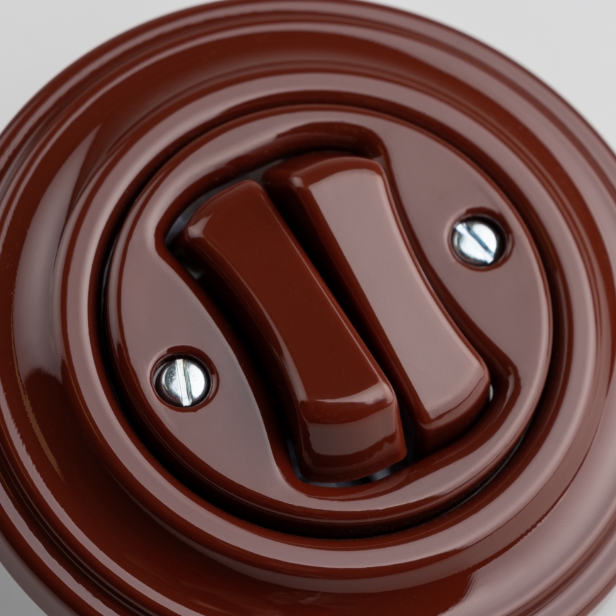 Kliklap - Retro topeltlüliti raamiga, pruun