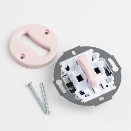 Kliklap - retro trepi lüliti raamita, nr. 6, vanaroosa