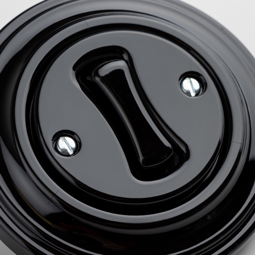 Kliklap - retro trepilüliti raamiga nr 6, must