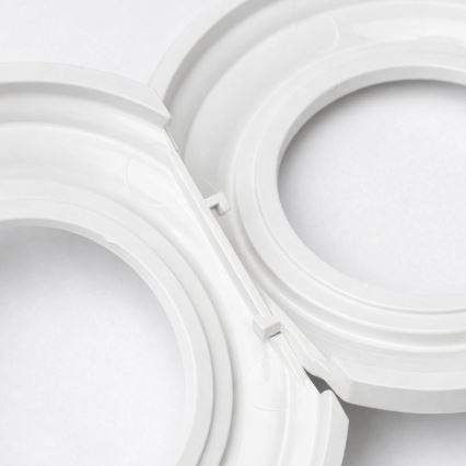 Kliklap - retro ühepoolne lüliti nr 1 ja 230 V pistikupesa raamiga, lumivalge