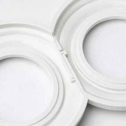 Kliklap - Retro ühepoolne lüliti nr 1 ja SCHUKO 230 V pistikupesa raamiga, lumevalge