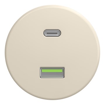 Kliklap - Retro USB-pesa A+C raamita beež