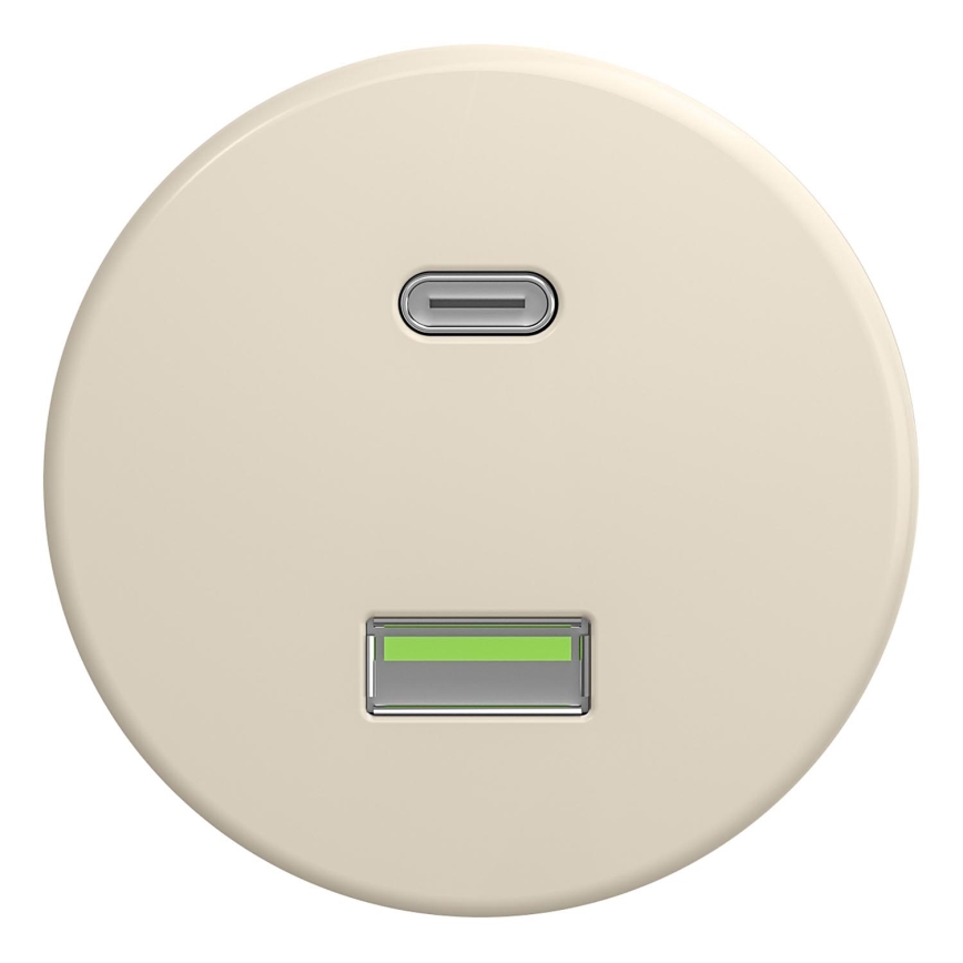 Kliklap - Retro USB-pesa A+C raamita beež