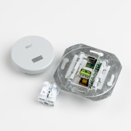 Kliklap - Retro USB-pistikupesa A+C raamiga, hall