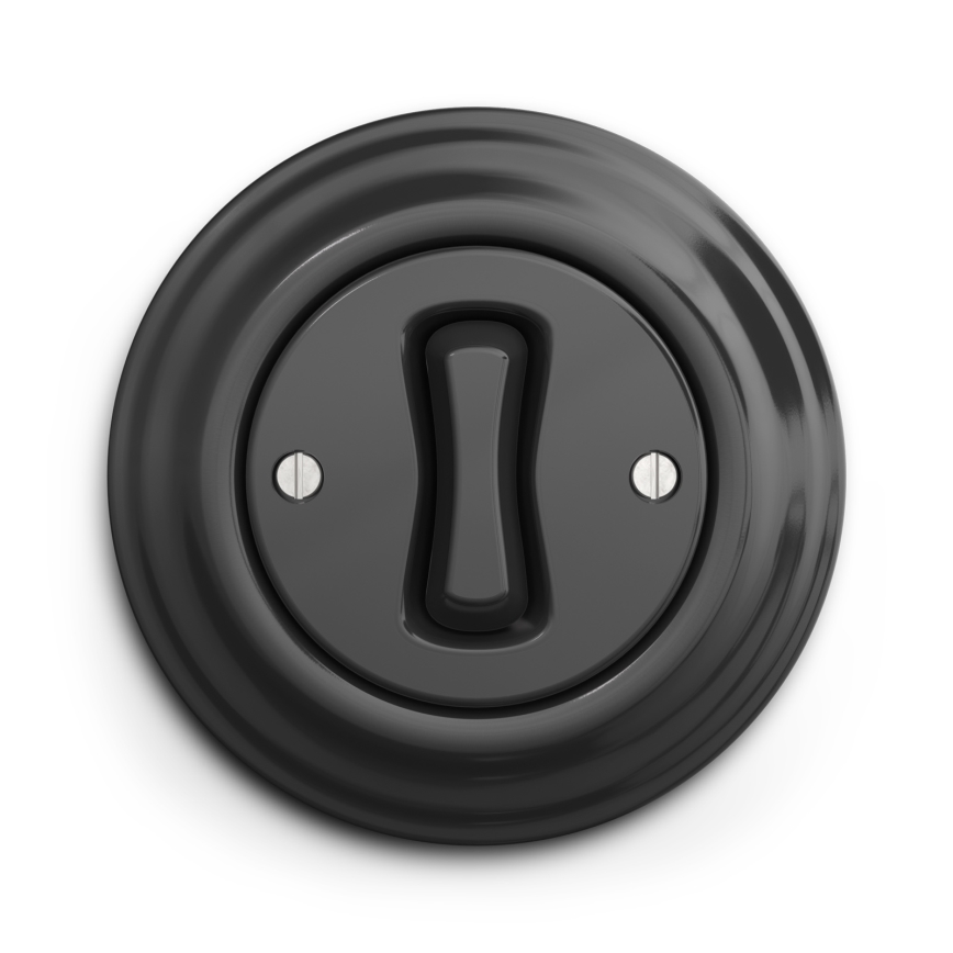 Kliklap - retronupp antratsiitvärvi raamiga