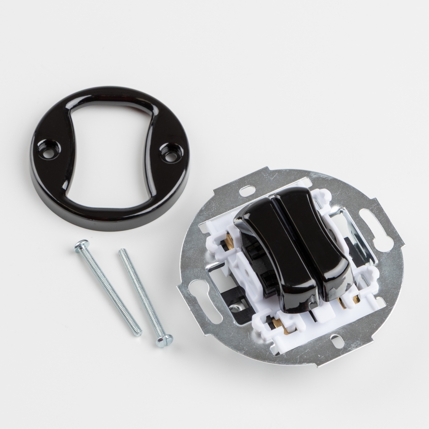 Kliklap - retroseeria lüliti raamiga nr 5, must