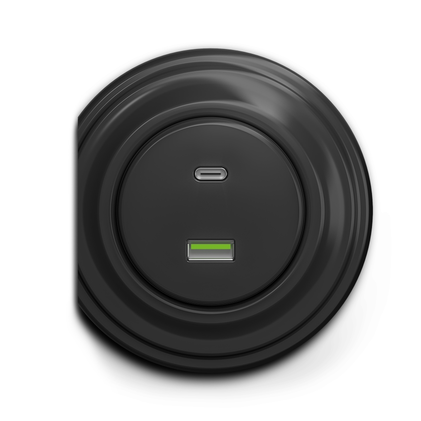 Kliklap - Vanaaegne USB pesa A+C antratsiit