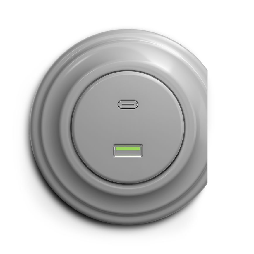 Kliklap - Vanaaegne USB pesa A+C hall