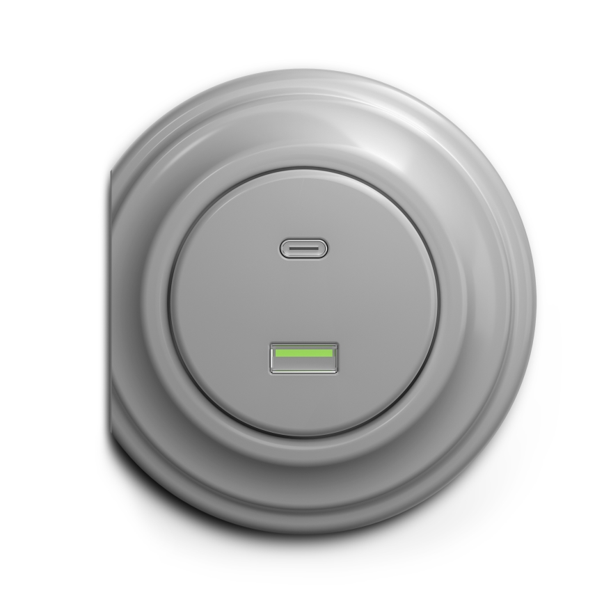 Kliklap - Vanaaegne USB pesa A+C hall