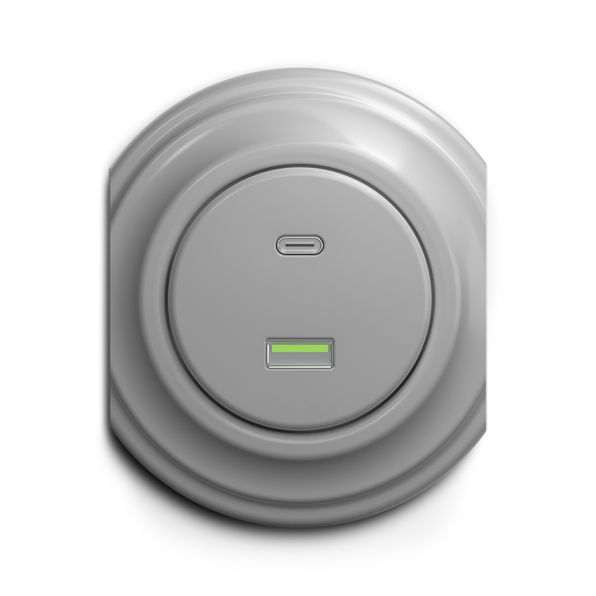 Kliklap - Vanaaegne USB pesa A+C hall