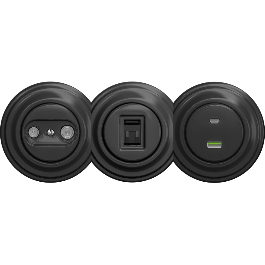 Kliklap - Vanaaegne USB pesa A+C ilma raamita antratsiit