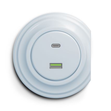 Kliklap - Vanaaegne USB pesa A+C sinine
