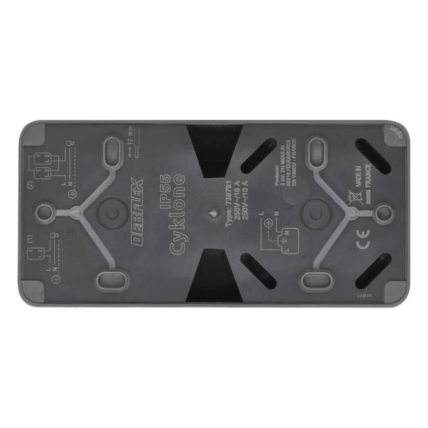 Kodulüliti vahelduv pistikupesaga 250V/16A IP55