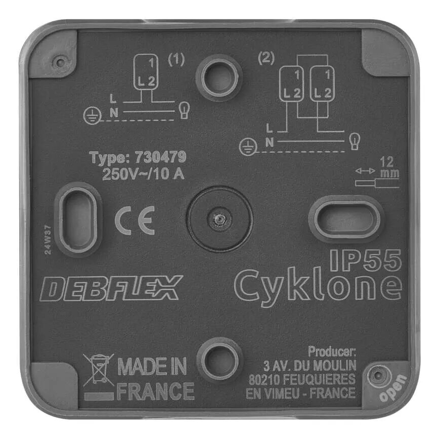 Kodune vahelduvvoolu lüliti 250V/10A IP55