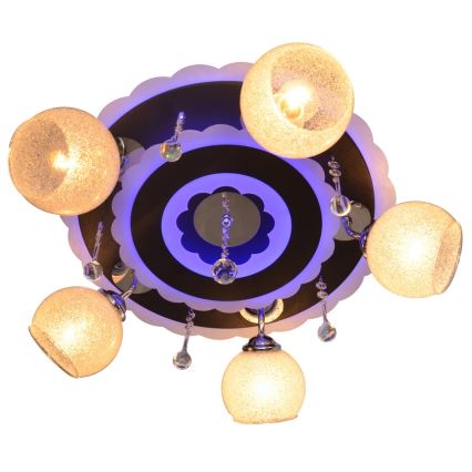 Kohtvalgusti ARONA 5xE27/15W/230V + LED must